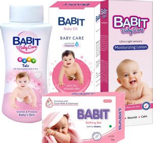 BABIT Baby Powder (1x100g) + Baby Oil (1x100ml) + Baby Soap (1x75g ...