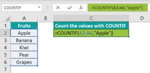 Image result for Example of Countif Excel