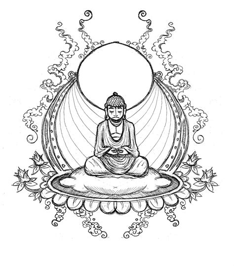 Simple Buddha Drawing at GetDrawings | Free download