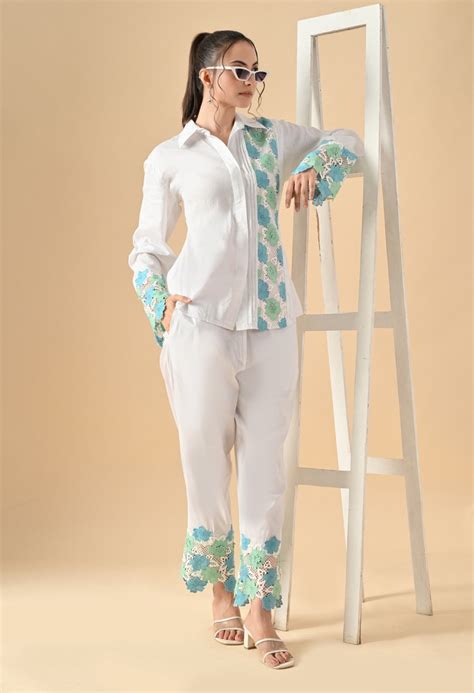 Pankh Sean Flower Lace Pure Cotton Coord