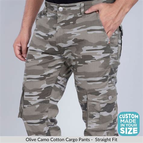 Olive Camo Stretch Cargo Pants – Enim Custom Clothing