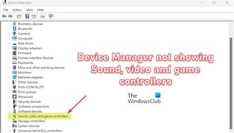 device manager not showing sound video and game controllersDownload it ...