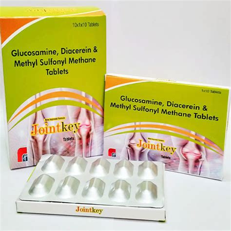 Jointkey - Glucosamine, Diacerein & Methyl Sulfonyl Methane - Healthkey ...