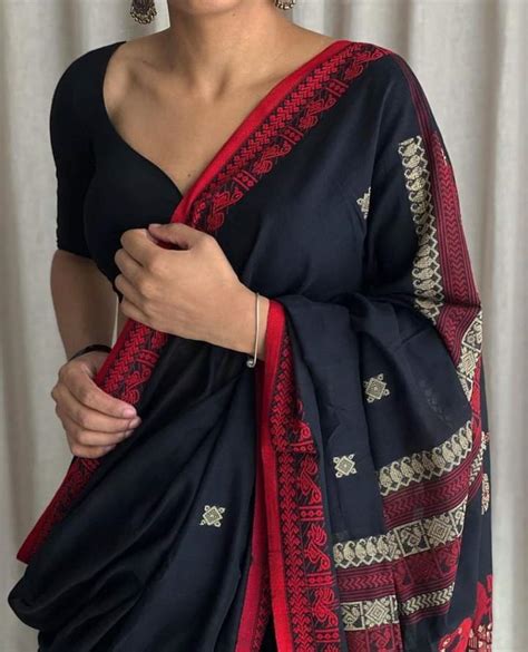 Deep Blue Handloom Khadi Sarees – Dailybuyys