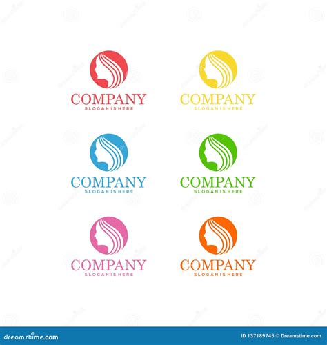 Beauty Hair Care Logo Vector Stock Vector - Illustration of element, leaf: 137189745