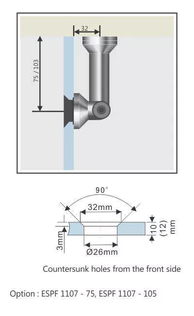 ENOX Swift Glass Connector ESPF - 1107 | Enox India