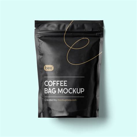 Top View of a Classic Coffee Bag Mockup Free Download | Resource Boy