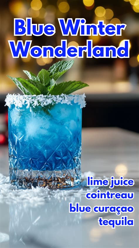 Blue Winter Wonderland | Recipe | Winter cocktails, Blue alcoholic ...