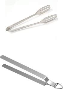 A2SK Roasting Chimta + Slotted tong 27 cm, 21 cm Roasting, Salad ...