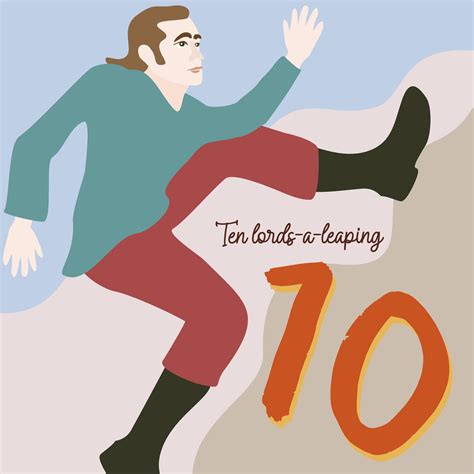 The twelve days of Christmas. Tenth day. Ten lords-a-leaping. 15280344 ...