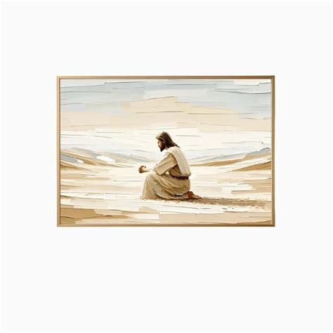Uplift Your Space with Modern Jesus in Desert Art (Gallery & Canvas ...