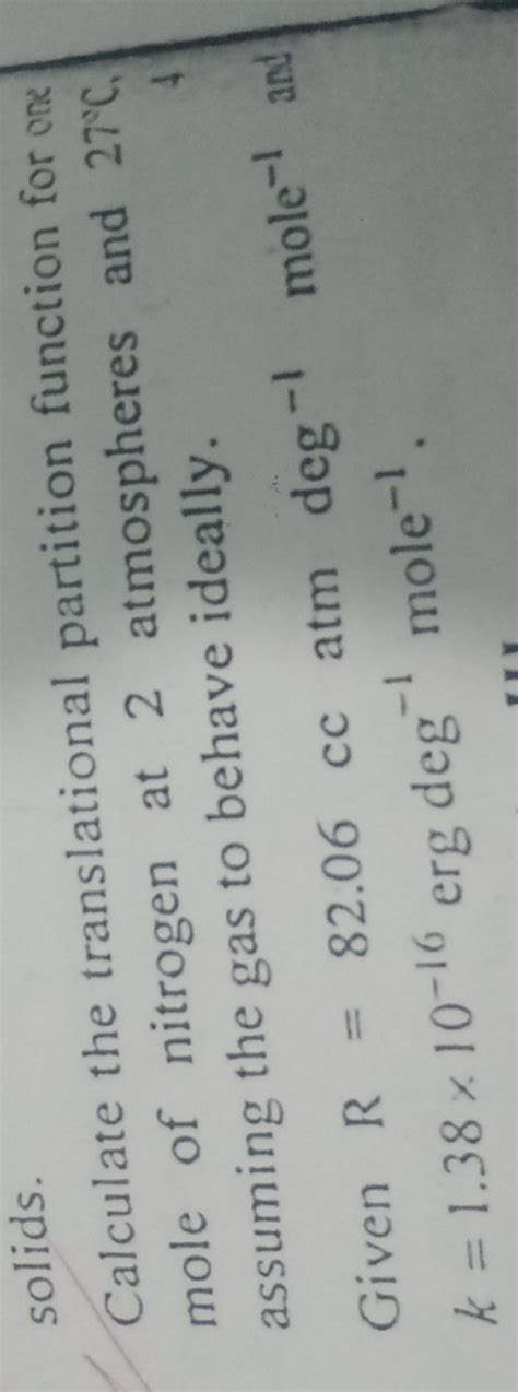 Image result for Translational Partition Function Explained