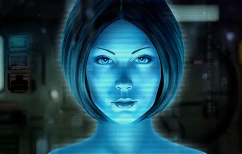 Wallpaper look, girl, the game, haircut, art, halo, Cortana for mobile ...