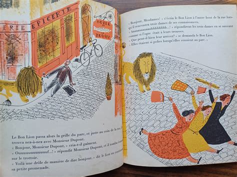 RARE, Le Bon Lion, the Happy Lion, in French, by Louise Fatio ...