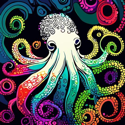 Image result for Colorful Octopus