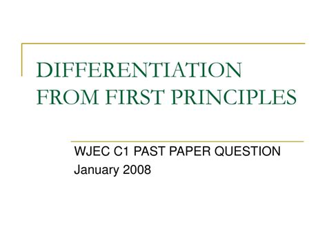 Image result for Differentiation From First Principles