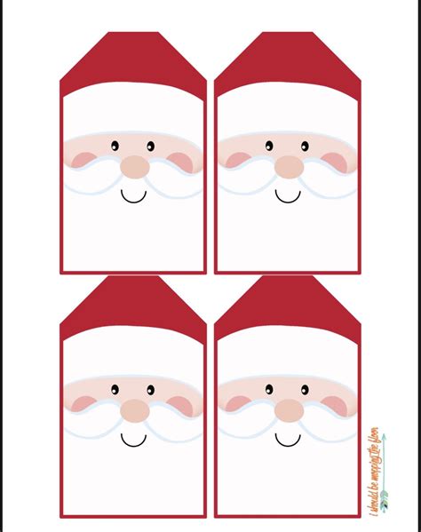 Downloadable Santa Gift Tags Printable Free - Printable Board Games