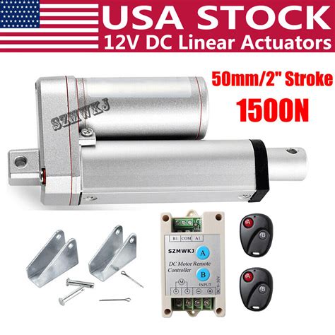 Linear Actuator DC 12V 1500N 50mm 2 Stroke | Ubuy India