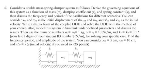 Double Spring Mass Damper System Questions 的图像结果