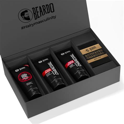 Beardo Charcoal 4-in-1 Combo | Face Scrub, Peel Off Mask & More ...