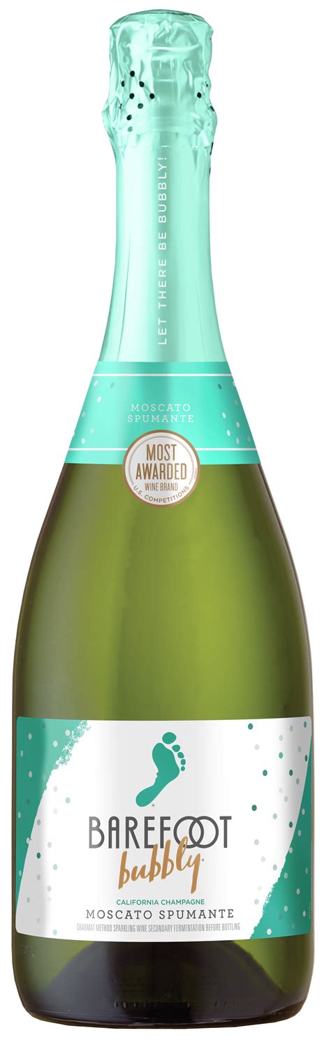 Buy Barefoot Bubbly Moscato Spumante Champagne, 750 mL Bottle Online at ...