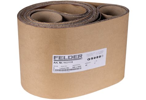 Line sanding belt 3000 x 200 mm | K 40 | Suitable for FS 700 K | Felder ...