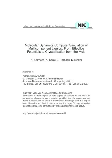 Computer Simulation of Liquids 的图像结果