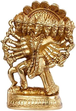 Buy Kartique Brass Bullock Cart Showpiece with Farmer for Home Office ...