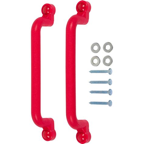 Swing Set Stuff Playground Handles with SSS Logo Sticker, Red, 13" by ...