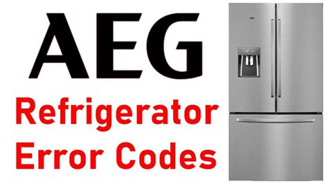 Image result for AEG Error Code List