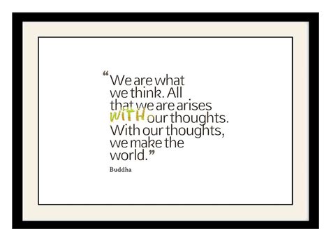 ArtStory Wooden Buddha Thoughts inspirational Quote Framed Wall ...