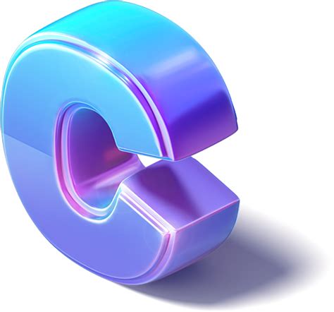 Letter C 3D Isometric 12596037 PNG