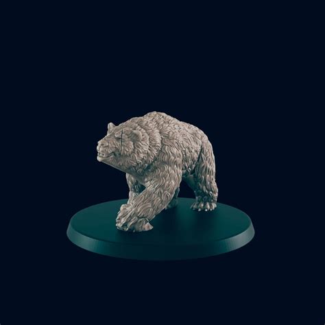 Bear 32mm Scale Dnd Miniature Dungeons and Dragons 5E Mini Fantasy Sci ...