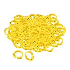 Buy SAZ DEKOR® 100x Chicken Leg Rings 001-100 Duck Chicks Leg Band Clip ...