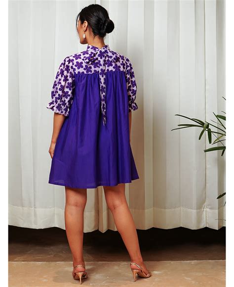 Purple Flower Dress – NETE.IN
