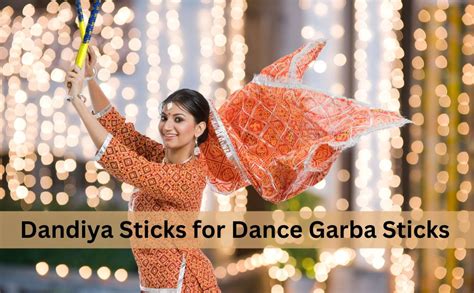 Buy DMS RETAIL Multicolor Tiranga Dandiya Garba Sticks with Lace for ...