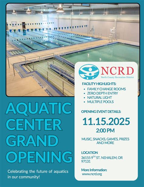 North County Recreation District Grand Opening of New Aquatic Center ...