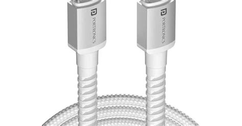 Portronics Konnect X Type C to 8-Pin 27W Fast Charging Cable, Premium ...