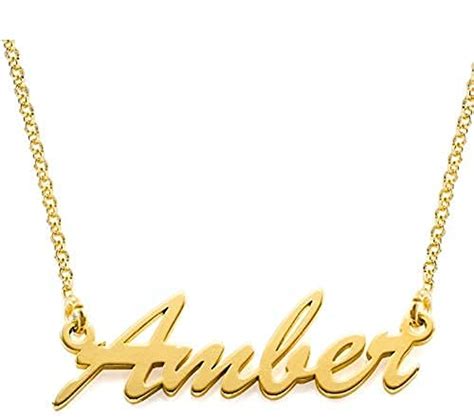 Antiquestreet Name Chain Name Necklace in Gold Plating Chain With ...