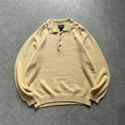 90s LAND'S END cotton knit polo shirt 【仙台店】 | What’z up