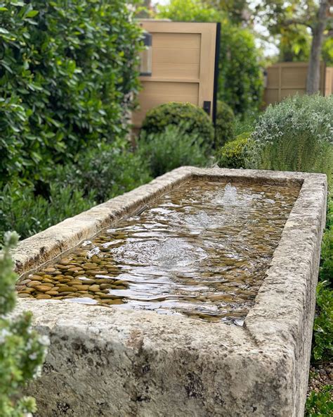 Custom Antique limestone trough fountain by Bailey House Ltd | Water ...