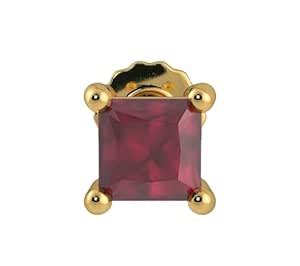 Buy AtGems Ruby Nose Stud Gold 22K Pure Gold Ruby Stone Original ...