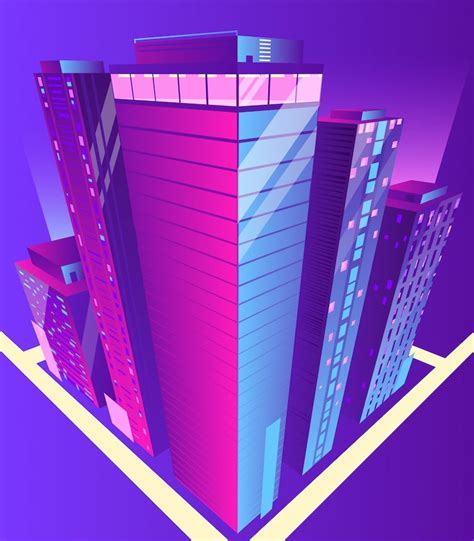 Vibrant buildings Vectors - Download Free High-Quality Vectors from ...
