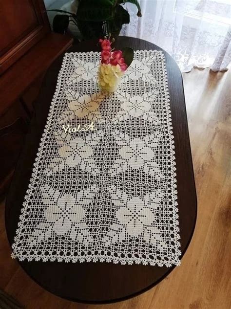 Image result for Crochet Doily Table Runner Patterns