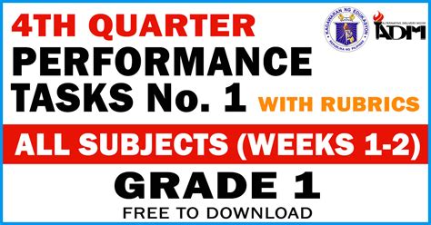 Image result for Performance Task Math Grade 1 Quarter 4
