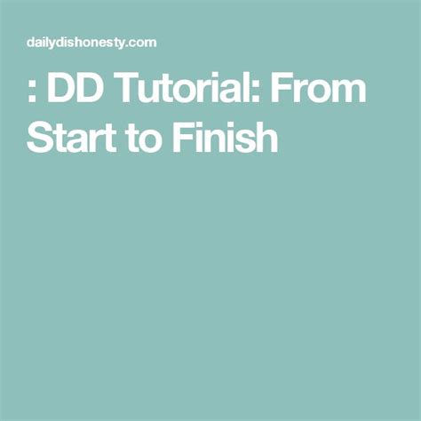 Image result for Dd Tutorial