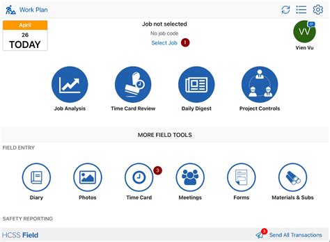 Image result for How to Work Time Card in Hcss App