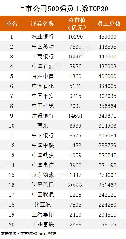 中国市值最高的公司排名榜_精选-巨铭百科网