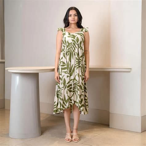 Scarlet Petal – Floral One Shoulder Midi Dress for Women