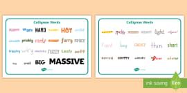 Animal Calligrams (teacher made) - Twinkl